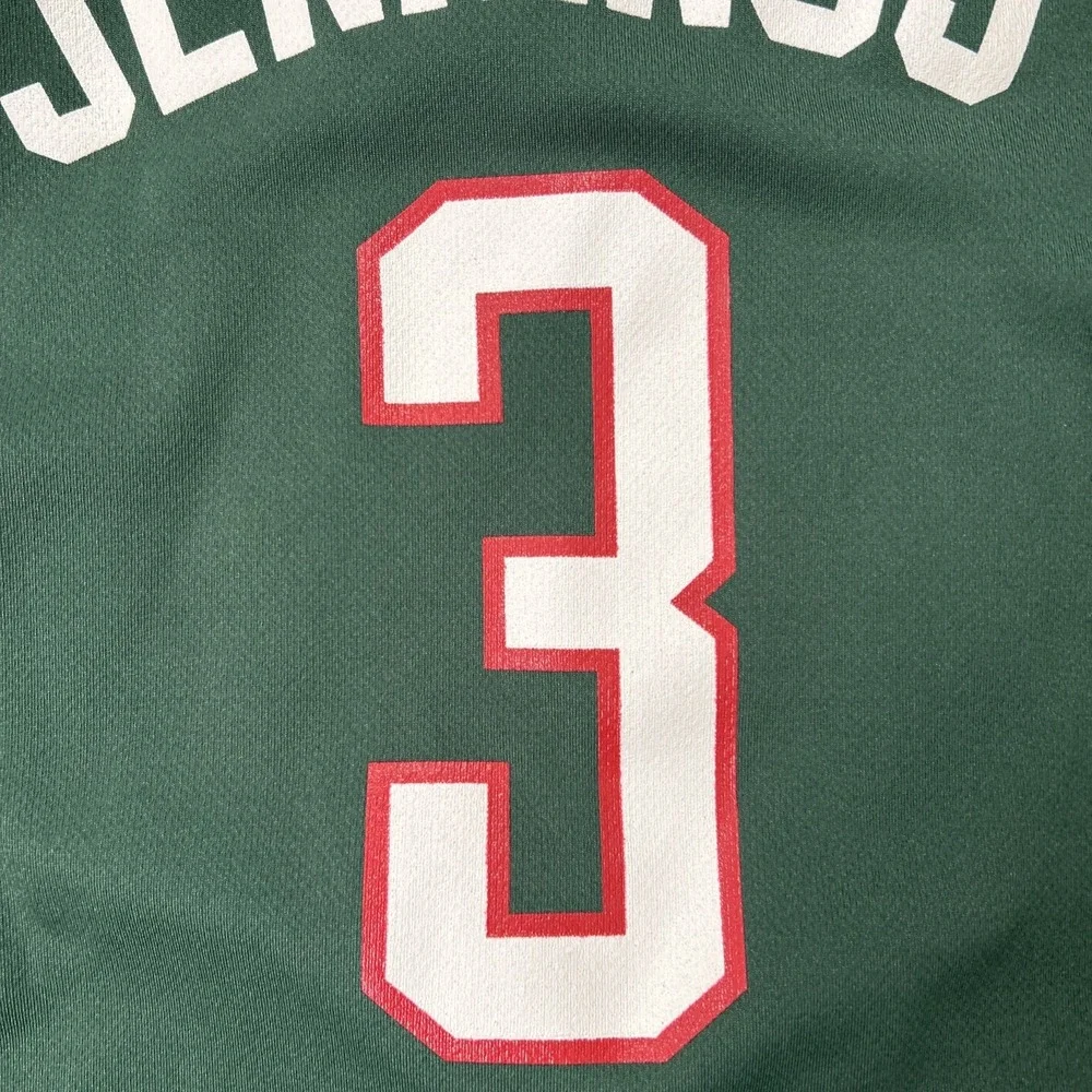 Adidas Milwaukee Bucks Jennings #3 NBA Green Youth Jersey - Size Large